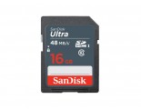Sandisk 16GB Ultra 48MB/s SDHC (Class 10) Memory Card